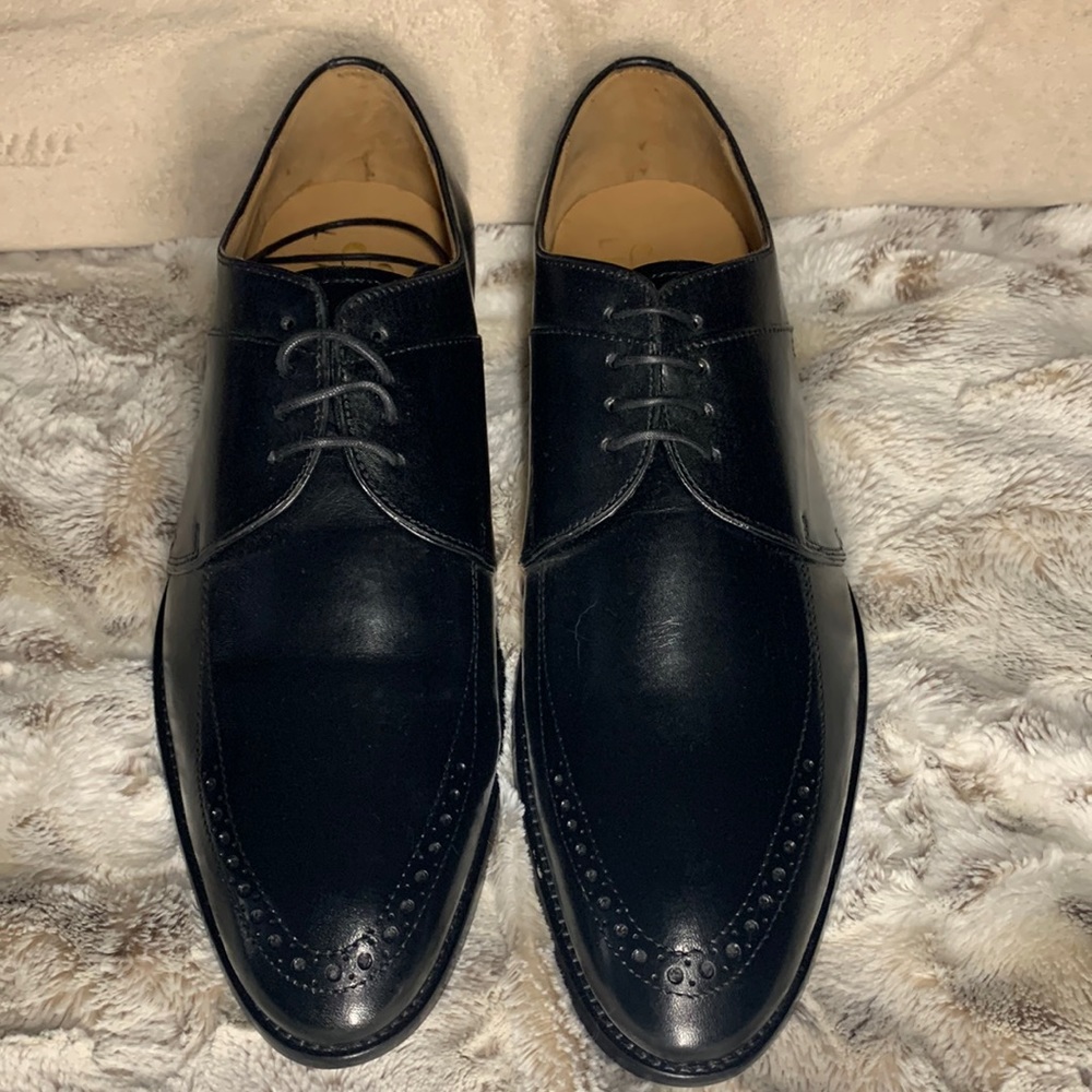 3dm lifestyle black leather handcrafted Oxfords.